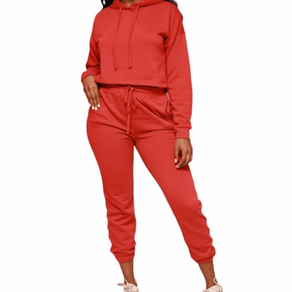 Swank A Posh Just In Time Jogger Set in Peep Red - NWT - Picture 1 of 10